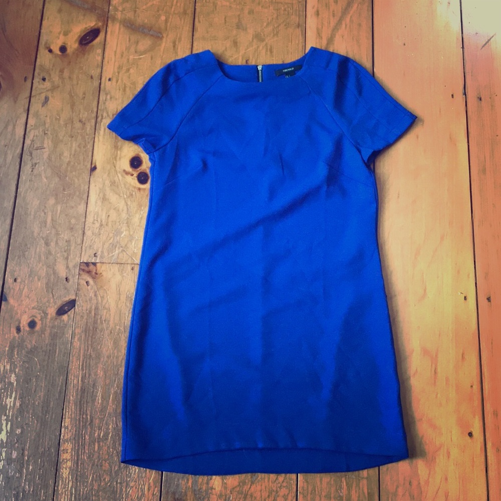 Royal blue sheath dress